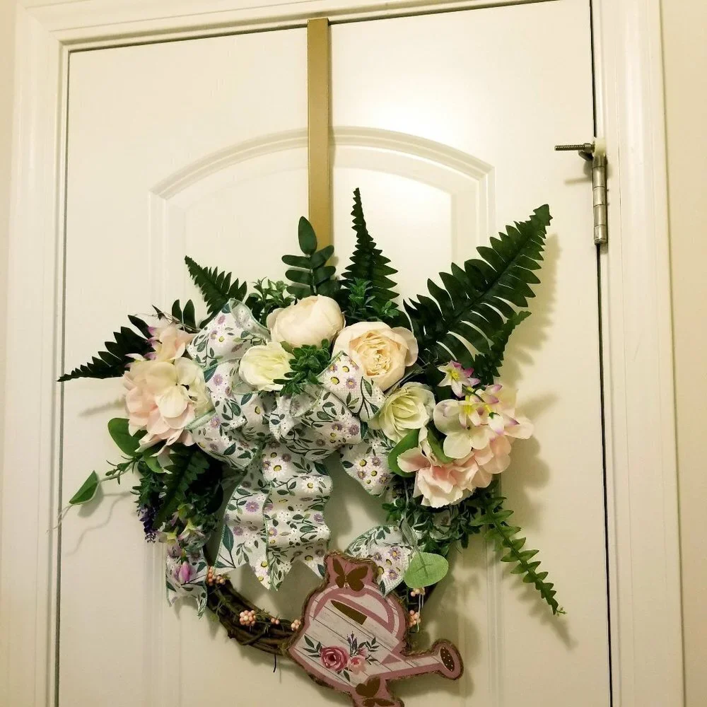 Year-round wreath Everyday wreath Farmhouse floral wreath